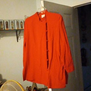 Asian style women's long Sleeve Blouse